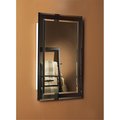 Deluxdesigns 16 x 26 in. Mirror on Mirror Frameless Single-Door Recessed Medicine Cabinet with Beveled Edge DE2608141